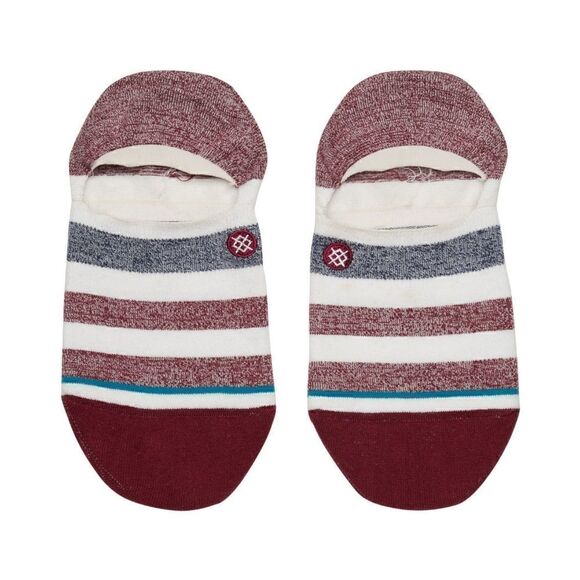 Stance Robinsen No Show Socks White Red M New - Picture 2 of 2